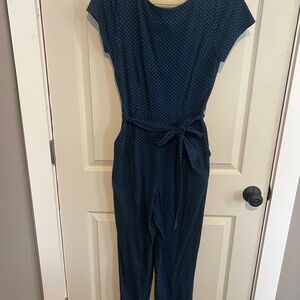 Boden Navy Polka Dot Wrap Jumpsuit - Size US 6R / UK 10R (NWT)